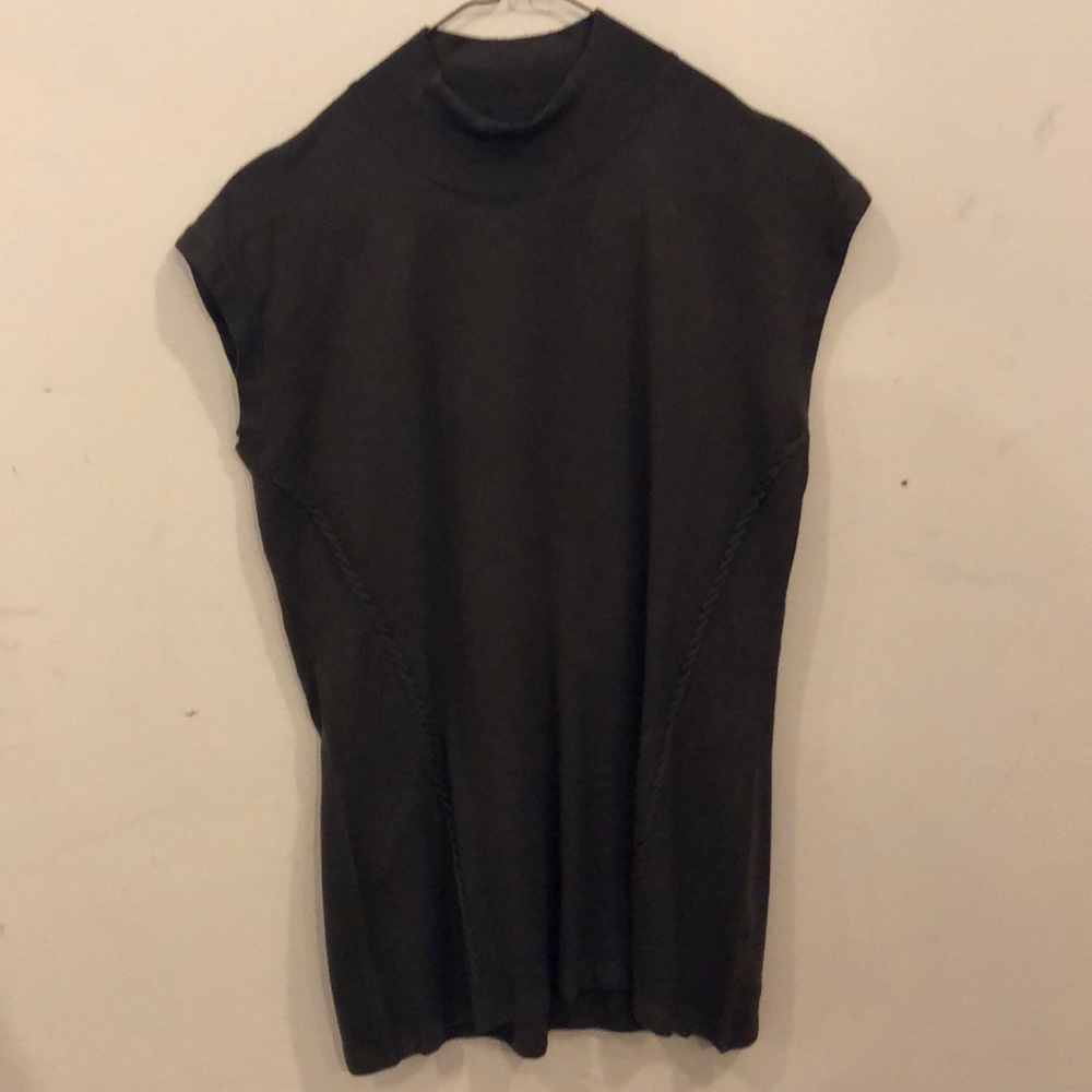 Robert Cavalli army green cashmere knit top.